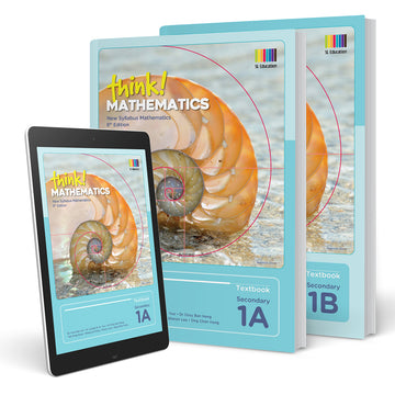 Full Set of Think Mathematics Secondary 1A and 1B Textbooks bundled with 1A and 1B Workbooks (Grade 7)